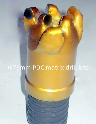 Pengeboran Batuan Tubuh Matriks Mata Bor PDC Diameter 76mm Untuk Penambangan Batubara