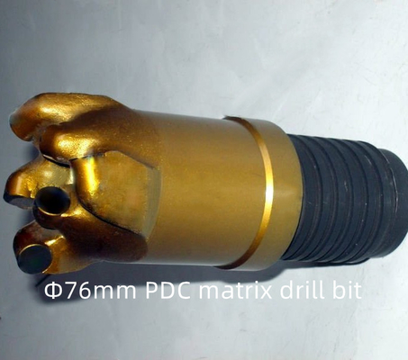 Pengeboran Batuan Tubuh Matriks Mata Bor PDC Diameter 76mm Untuk Penambangan Batubara