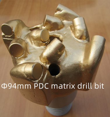 94mm Tubuh Matriks Mata Bor PDC Untuk Pengeboran Batu Abrasive yang Rusak Keras