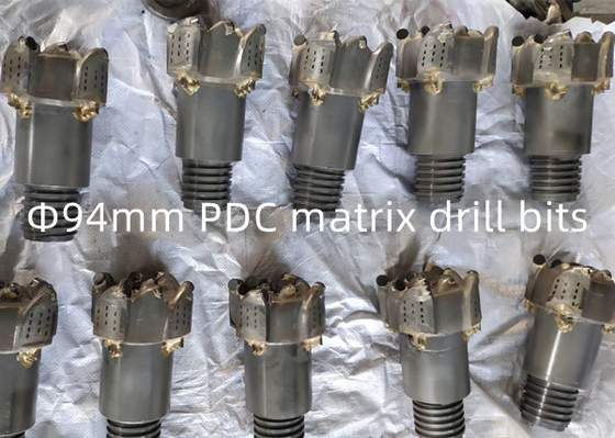 94mm Tubuh Matriks Mata Bor PDC Untuk Pengeboran Batu Abrasive yang Rusak Keras