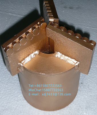 3 sayap 171mm PDC Drag Bit, bor minyak PDC Untuk Tambang Batubara Dan Lubang Bor