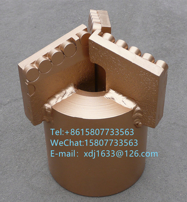 3 sayap 171mm PDC Drag Bit, bor minyak PDC Untuk Tambang Batubara Dan Lubang Bor