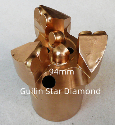 Diameter 96mm Mata Bor Cekung 3 Peras ISO 9001 Untuk Tambang Batubara Dan Lubang Bor