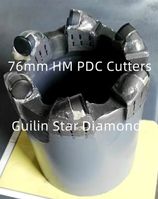 76mm PDC Core Drill Bits Sertifikat ISO9001 Untuk Eksplorasi Geologi