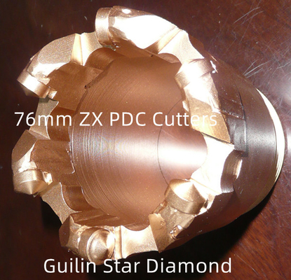 76mm PDC Core Drill Bits Sertifikat ISO9001 Untuk Eksplorasi Geologi