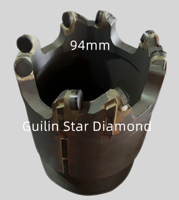 OEM PDC Core Drill Bits Diameter 96mm untuk eksplorasi sumber daya