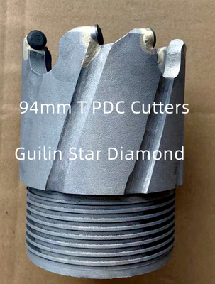 OEM PDC Core Drill Bits Diameter 96mm untuk eksplorasi sumber daya