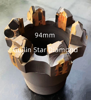 OEM PDC Core Drill Bits Diameter 96mm untuk eksplorasi sumber daya