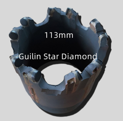 ISO9001 PDC Core Drill Bits Diameter 113mm untuk eksplorasi teknik beton