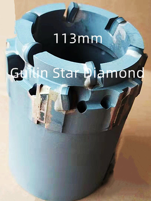 ISO9001 PDC Core Drill Bits Diameter 113mm untuk eksplorasi teknik beton