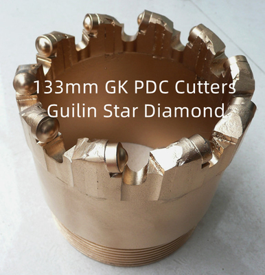 Mata Bor Inti PDC Tahan Lama Diameter 133mm untuk Pengeboran Sumur Air Permukaan