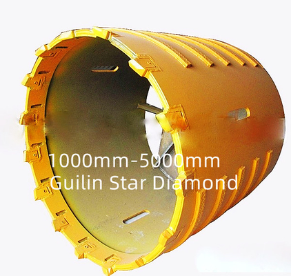 1000mm 5000mm PDC Coring Bit ISO9001 untuk eksplorasi geologi