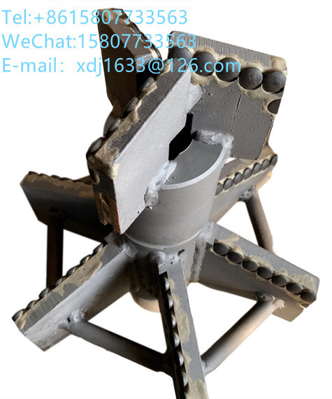 Tahan lama tipe seret Steel Body PDC Bits 331mm untuk pengeboran sumur air